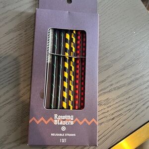 Rowing Blazers X Target reusable straw set - NWT